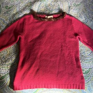 Don Caster Mink Lined Sweater